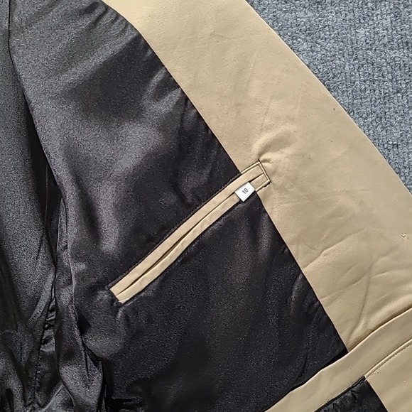 RTA Utilitarian Blazer White Pepper Beige Pockets Women's Size 10 - Picture 8 of 16